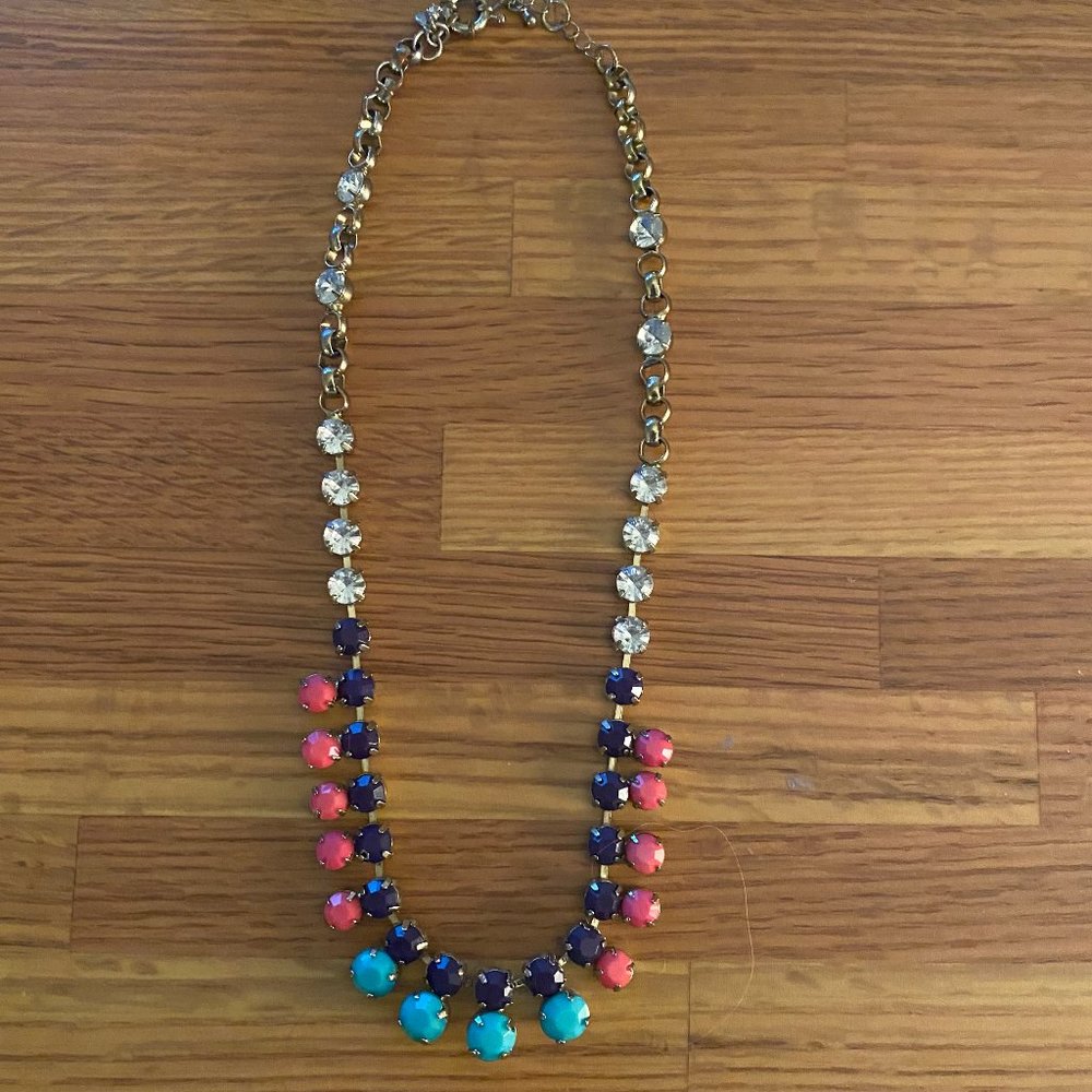 J. Crew Blue & Pink Necklace